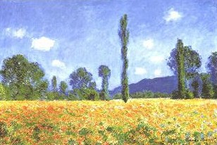 Red Poppy Field, Monet